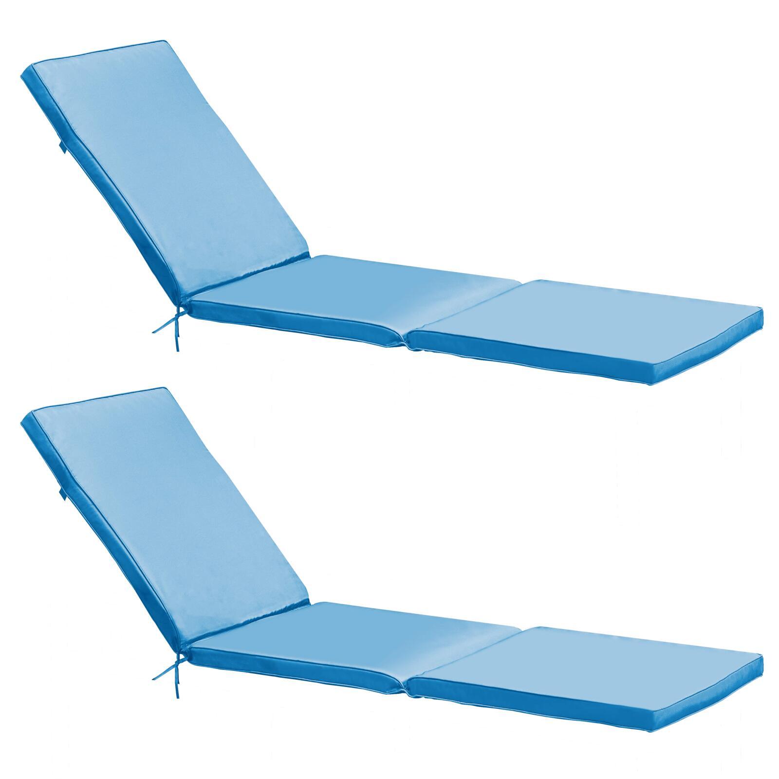 Lot de 2 matelas pour bain de soleil unis