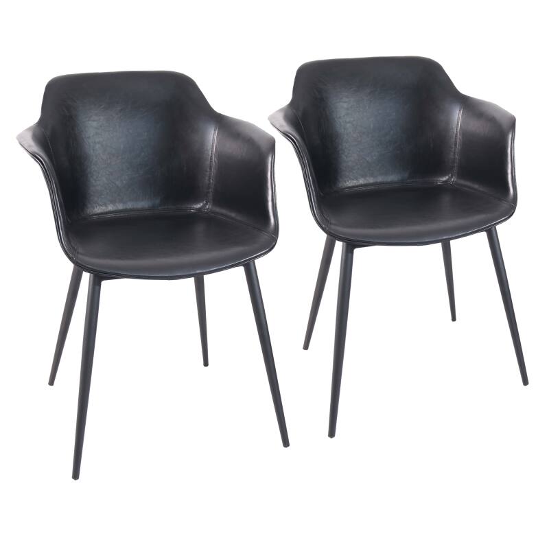 Lot de 2 fauteuils industriel en polypropylène