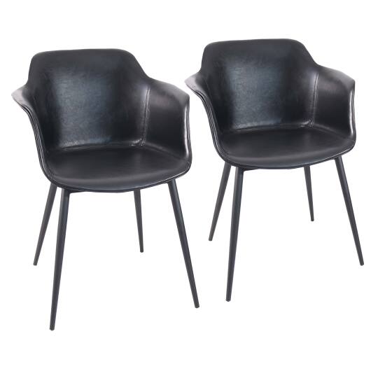 Lot de 2 fauteuils industriel en polypropylène