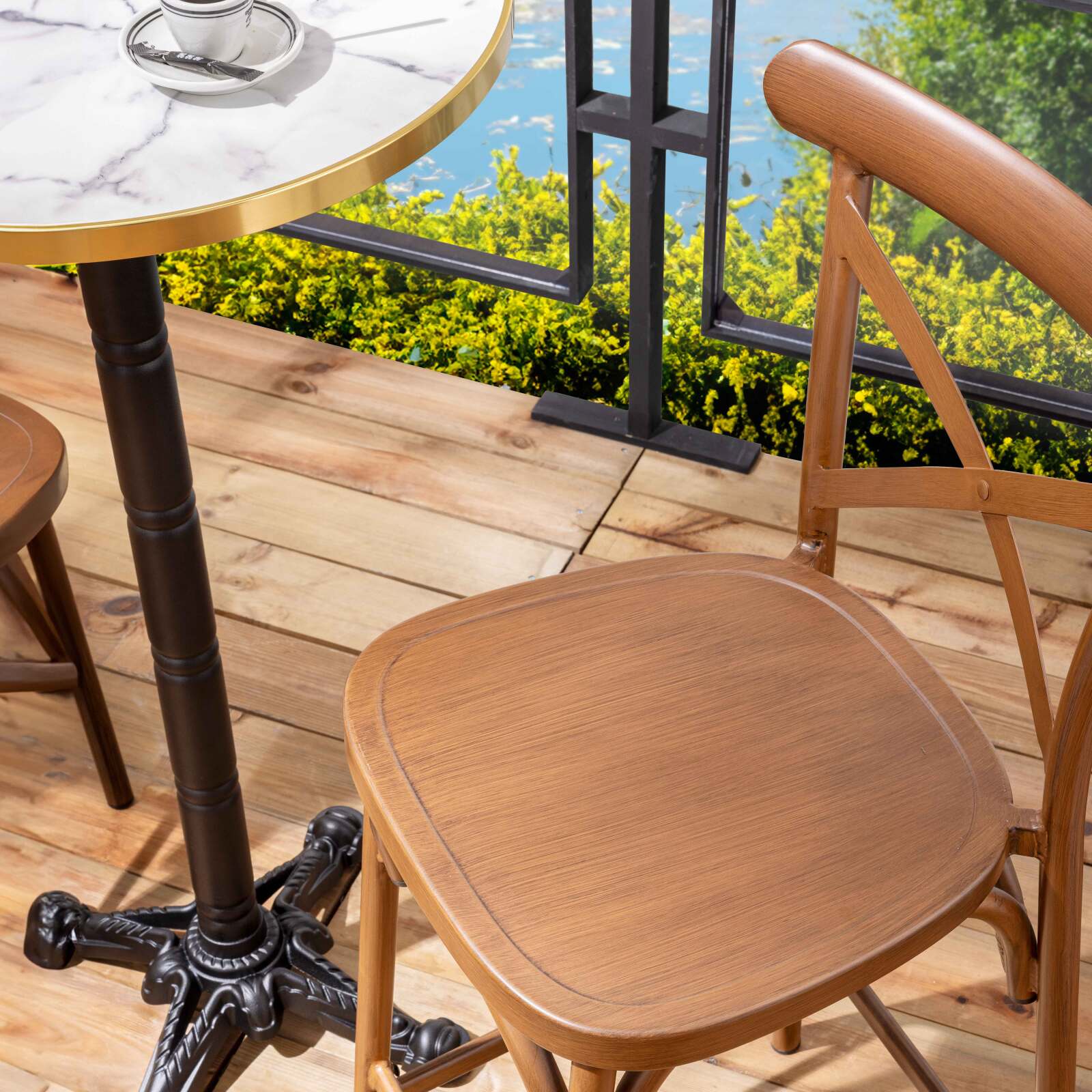 Pied de table avec système inclinable 108 cm en fonte Pied de table avec système inclinable 108 cm en fonte