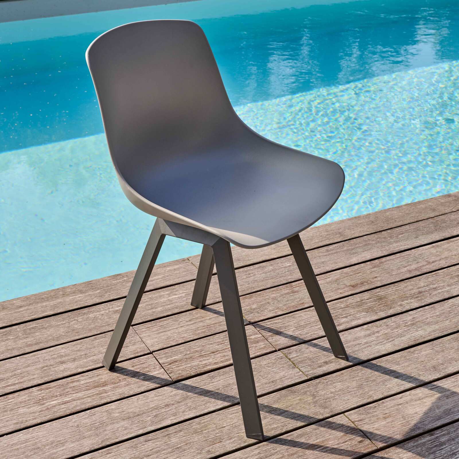 Lot de 4 chaises d'extérieur scandinave