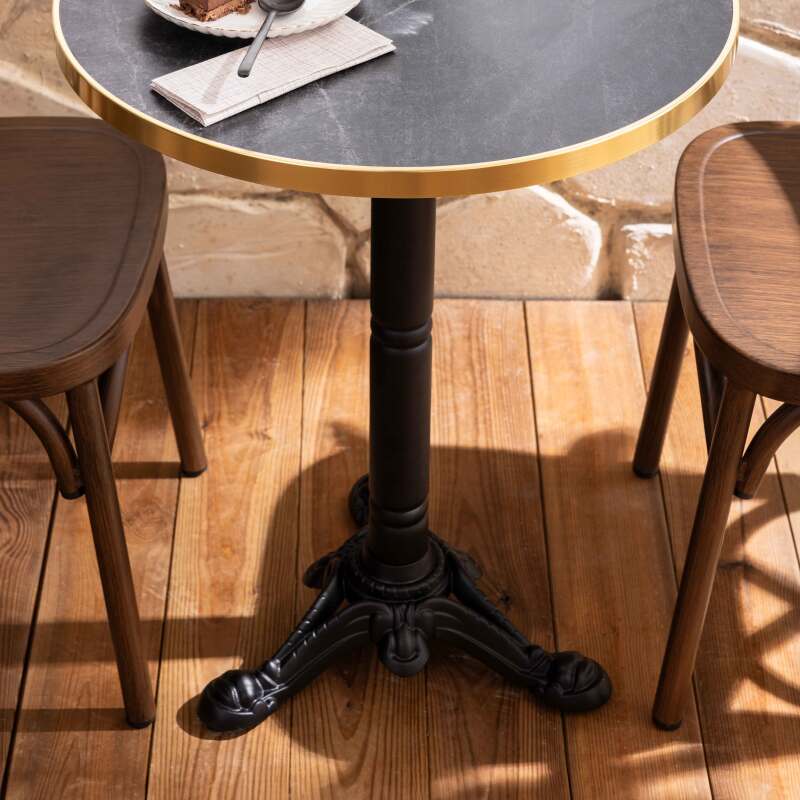 Pied de table avec système inclinable 72 cm en fonte