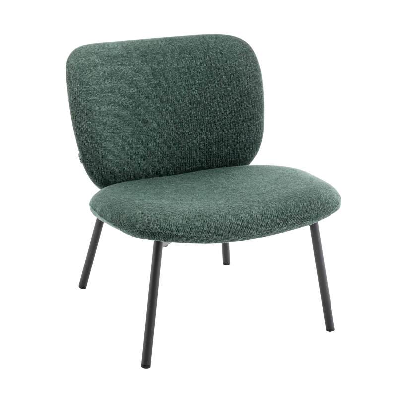 Lot de 2 fauteuils relax en acier et tissu (2/6)