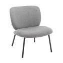 Lot de 2 fauteuils relax en acier et tissu