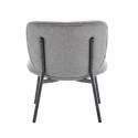 Lot de 2 fauteuils relax en acier et tissu