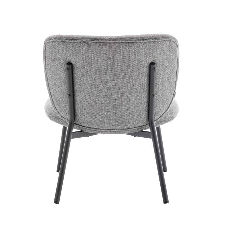 Lot de 2 fauteuils relax en acier et tissu