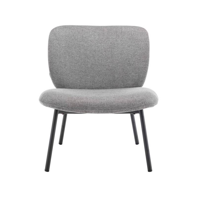 Lot de 2 fauteuils relax en acier et tissu