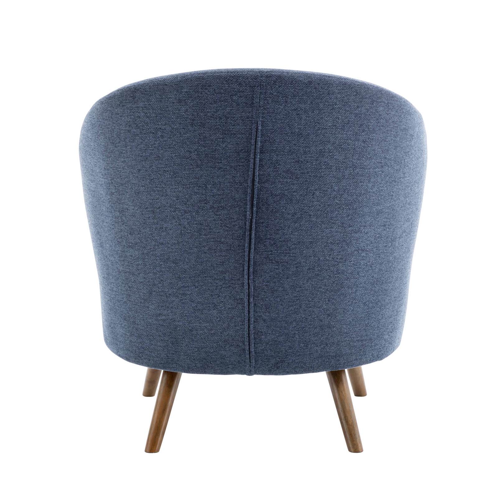 Fauteuil relax en bois d'hévéa et tissu