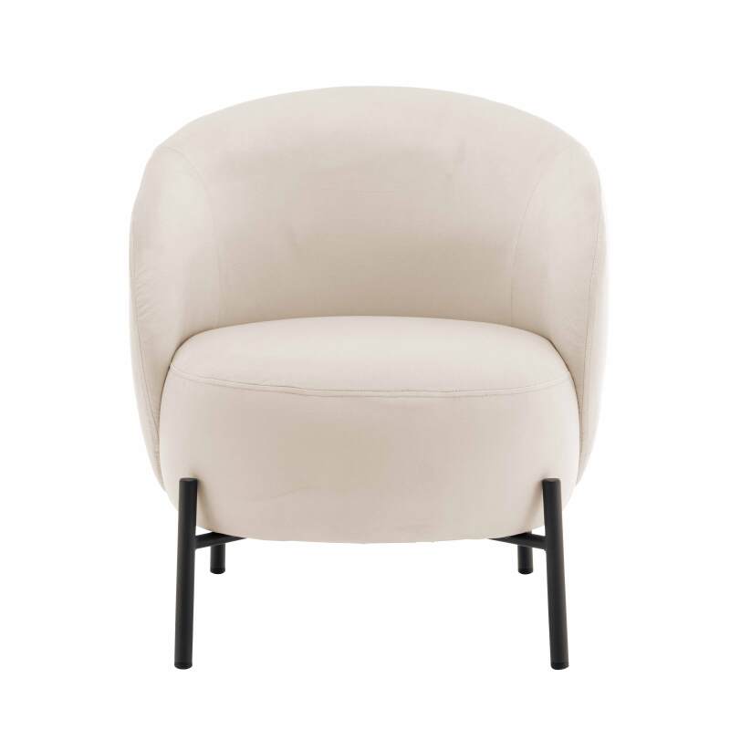 Fauteuil relax en métal et tissu