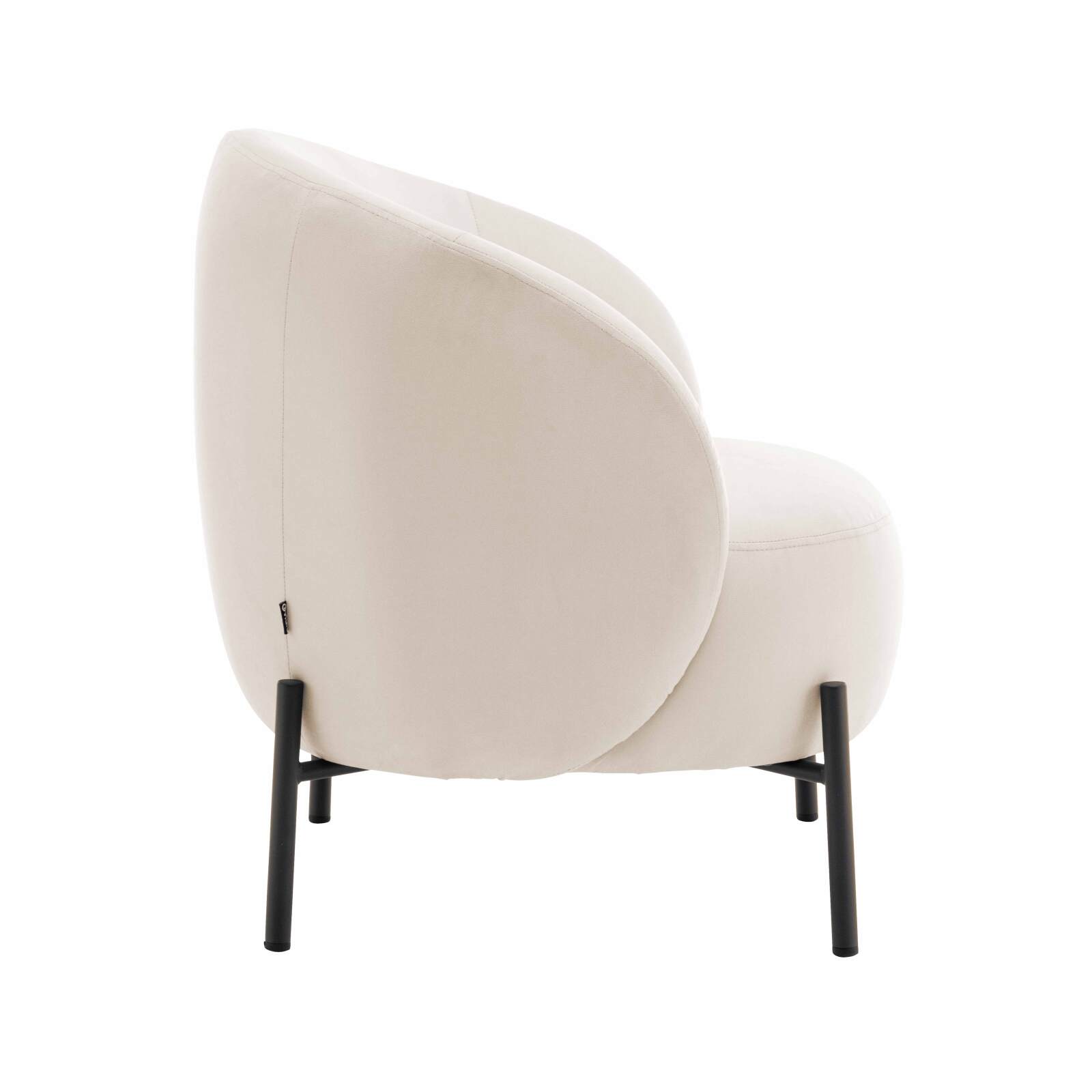 Fauteuil relax en métal et tissu