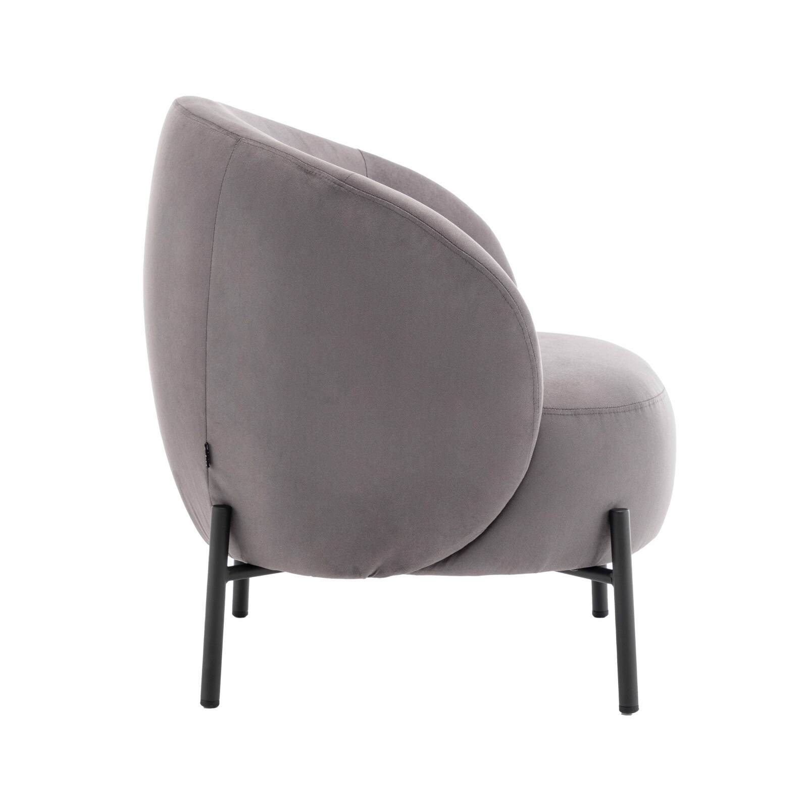 Fauteuil relax en métal et tissu