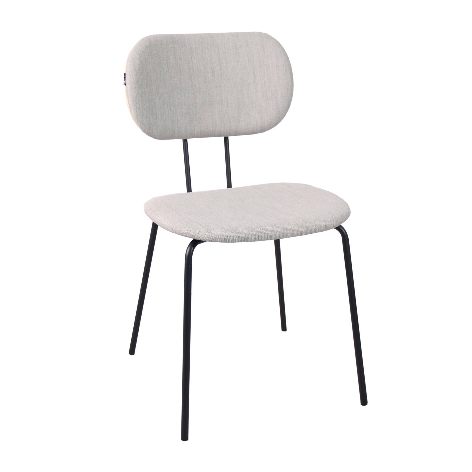 Lot de 2 chaises design en acier et bois