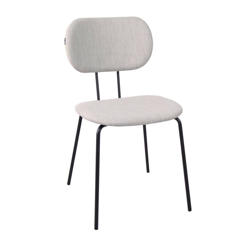 Lot de 2 chaises design en acier et bois (2/6)