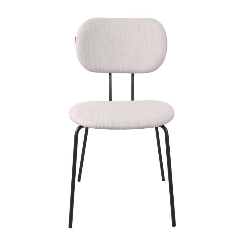 Lot de 2 chaises design en acier et bois