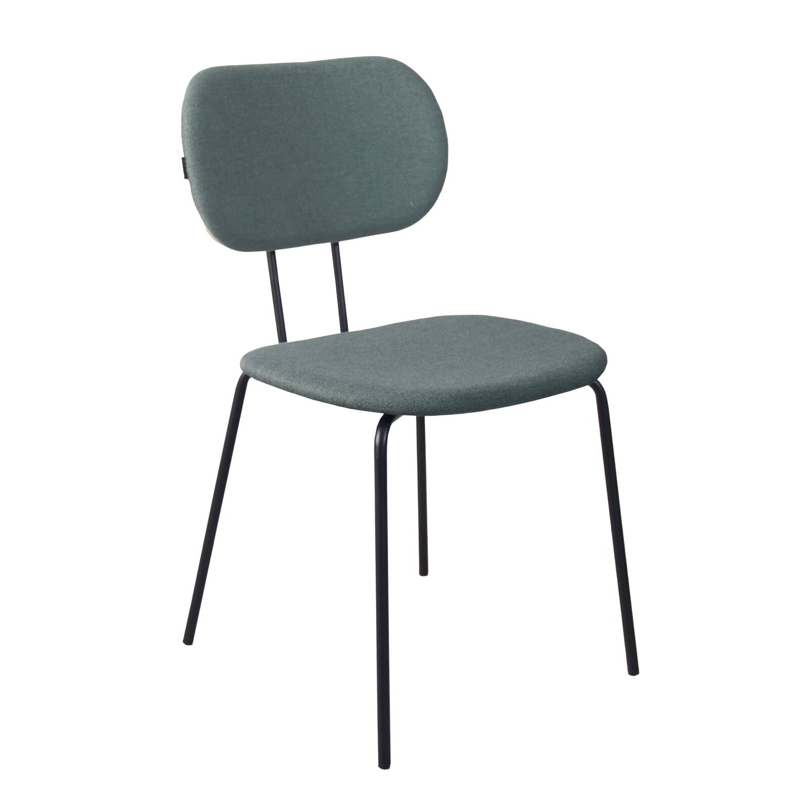 Lot de 2 chaises design en acier et bois