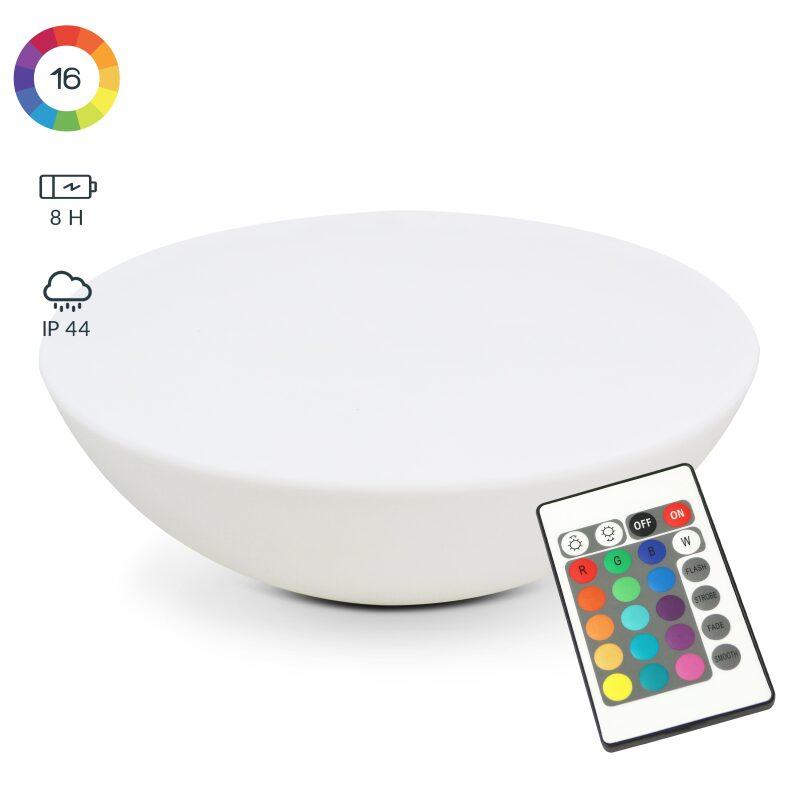 Table basse lumineuse ronde LED (ø81 x 21 cm)