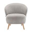 Fauteuil relax en bois et tissu