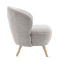 Fauteuil relax en bois et tissu