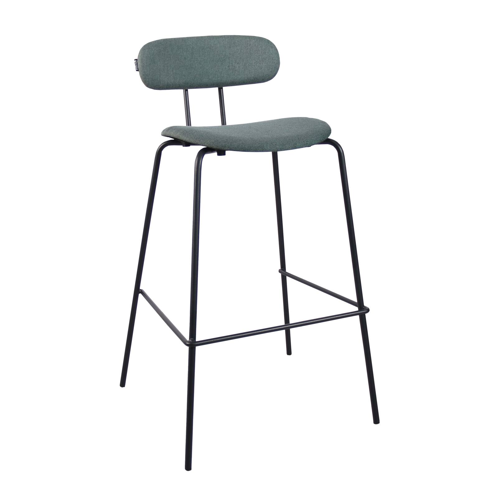 Lot de 2 chaises hautes en acier et bois Lot de 2 chaises hautes en acier et bois