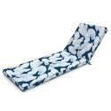 Matelas pour bain de soleil à motifs