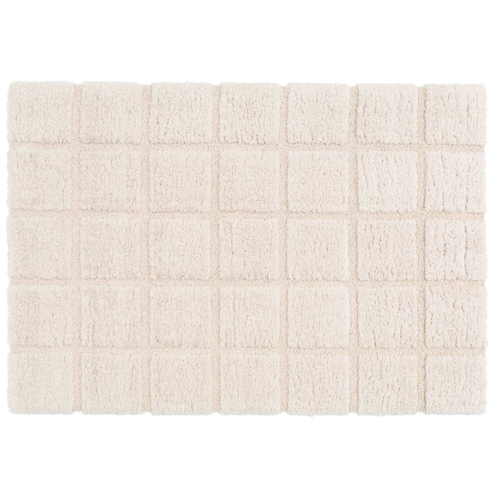 Tapis shaggy rectangulaire en polyester recyclé