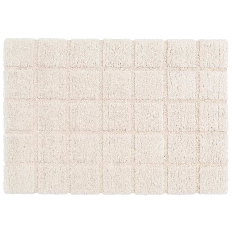 Tapis shaggy rectangulaire en polyester recyclé