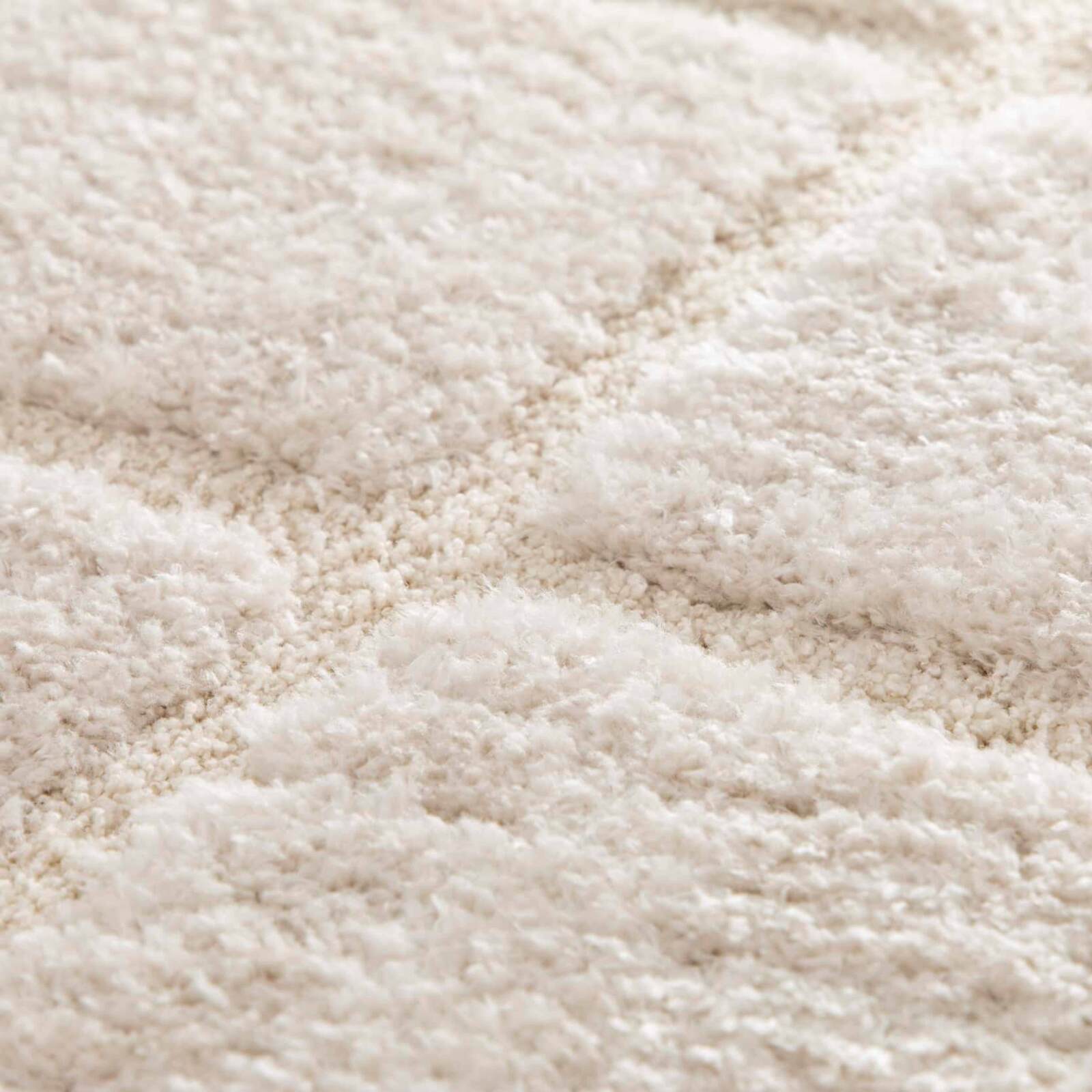 Tapis shaggy rectangulaire en polyester recyclé