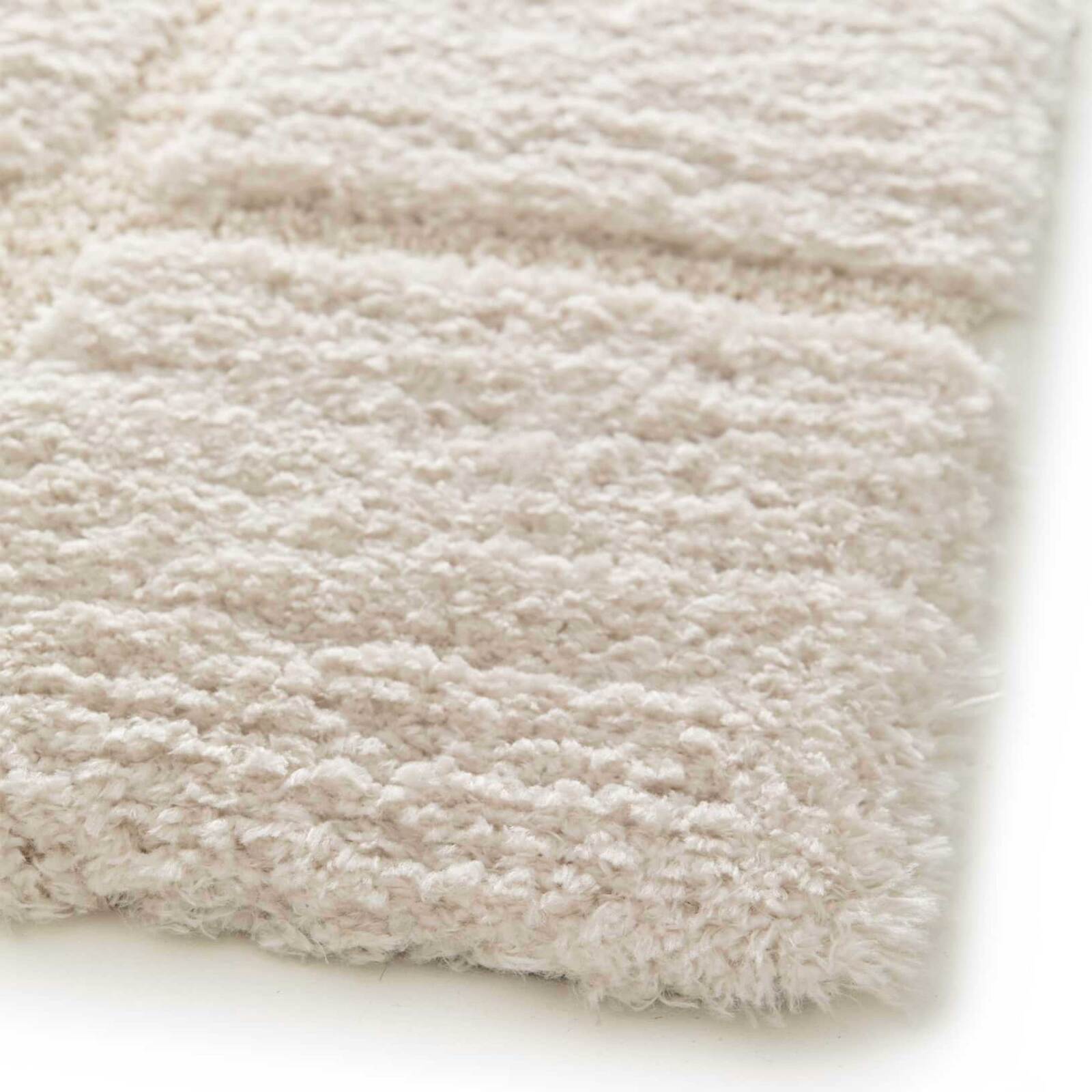 Tapis shaggy rectangulaire en polyester recyclé