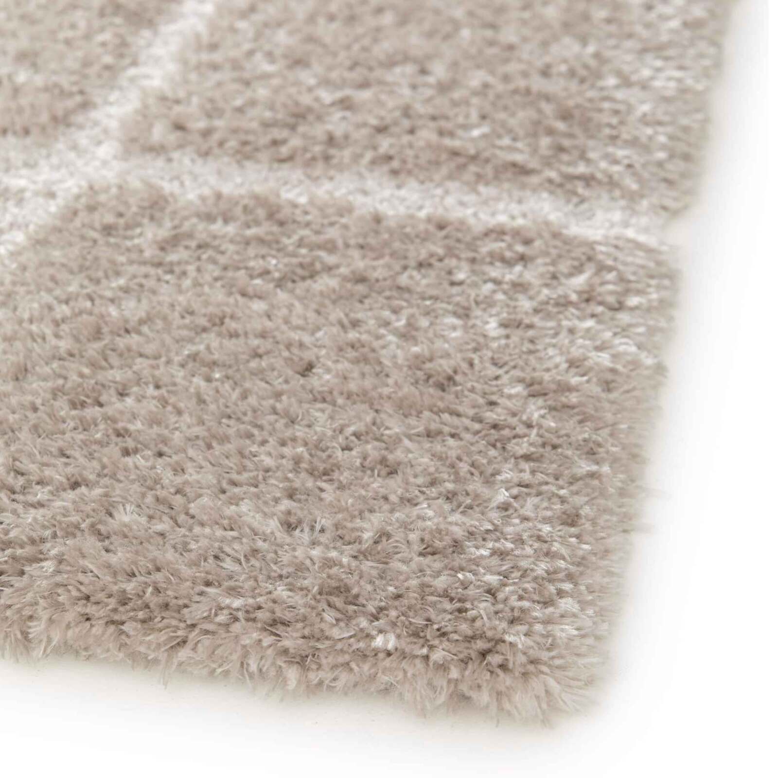 Tapis shaggy rectangulaire en polyester recyclé