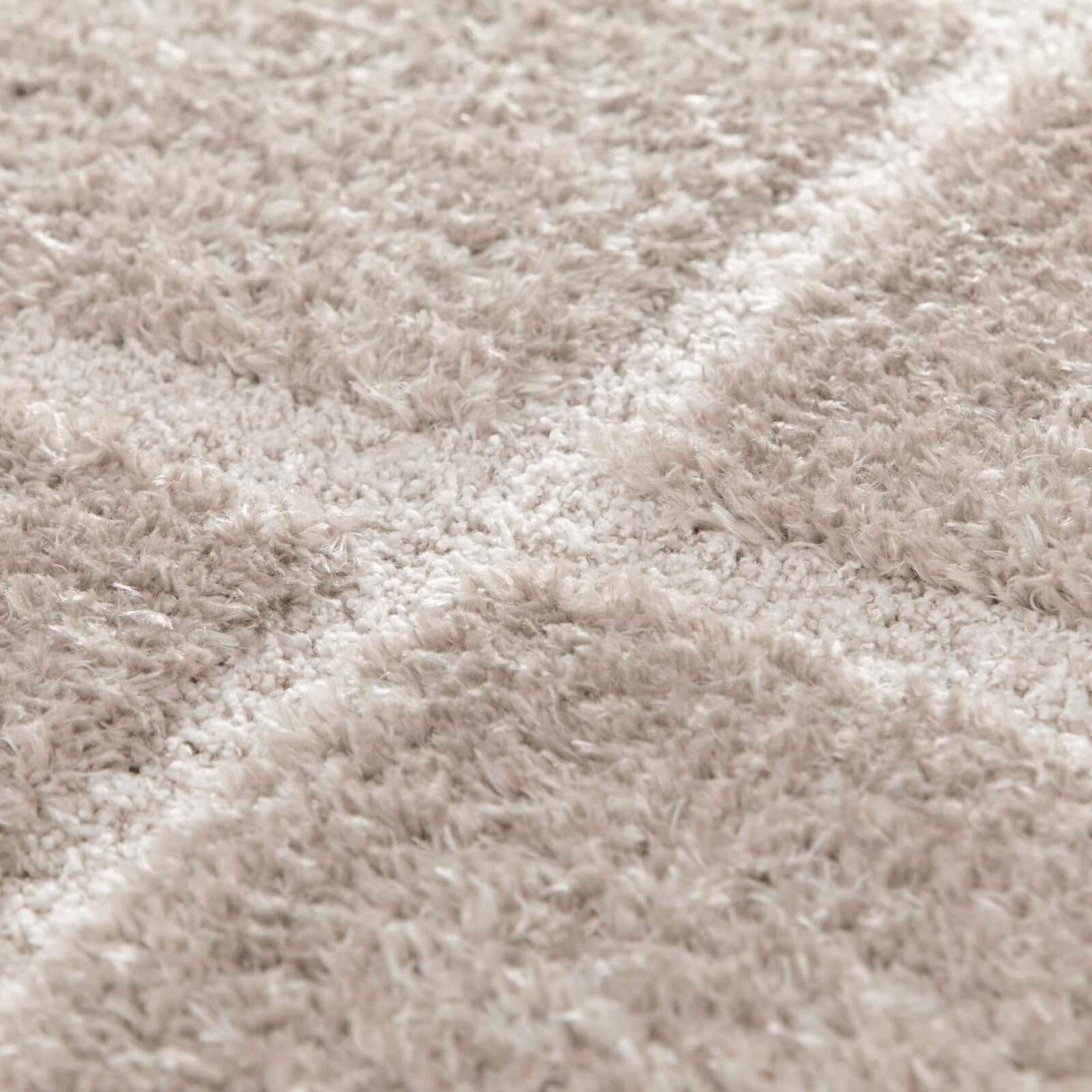 Tapis shaggy rectangulaire en polyester recyclé