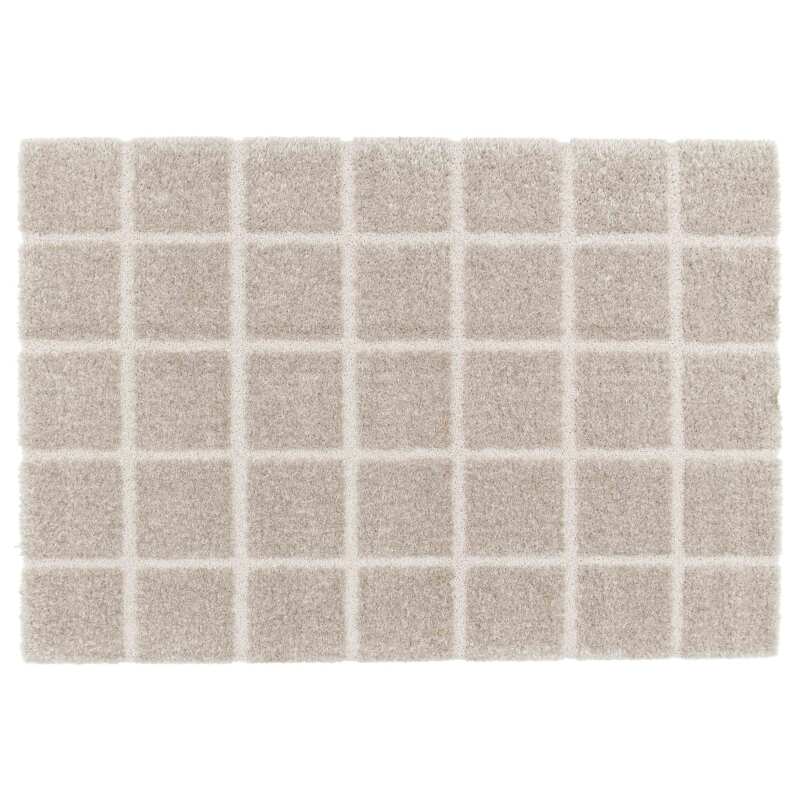 Tapis shaggy rectangulaire en polyester recyclé