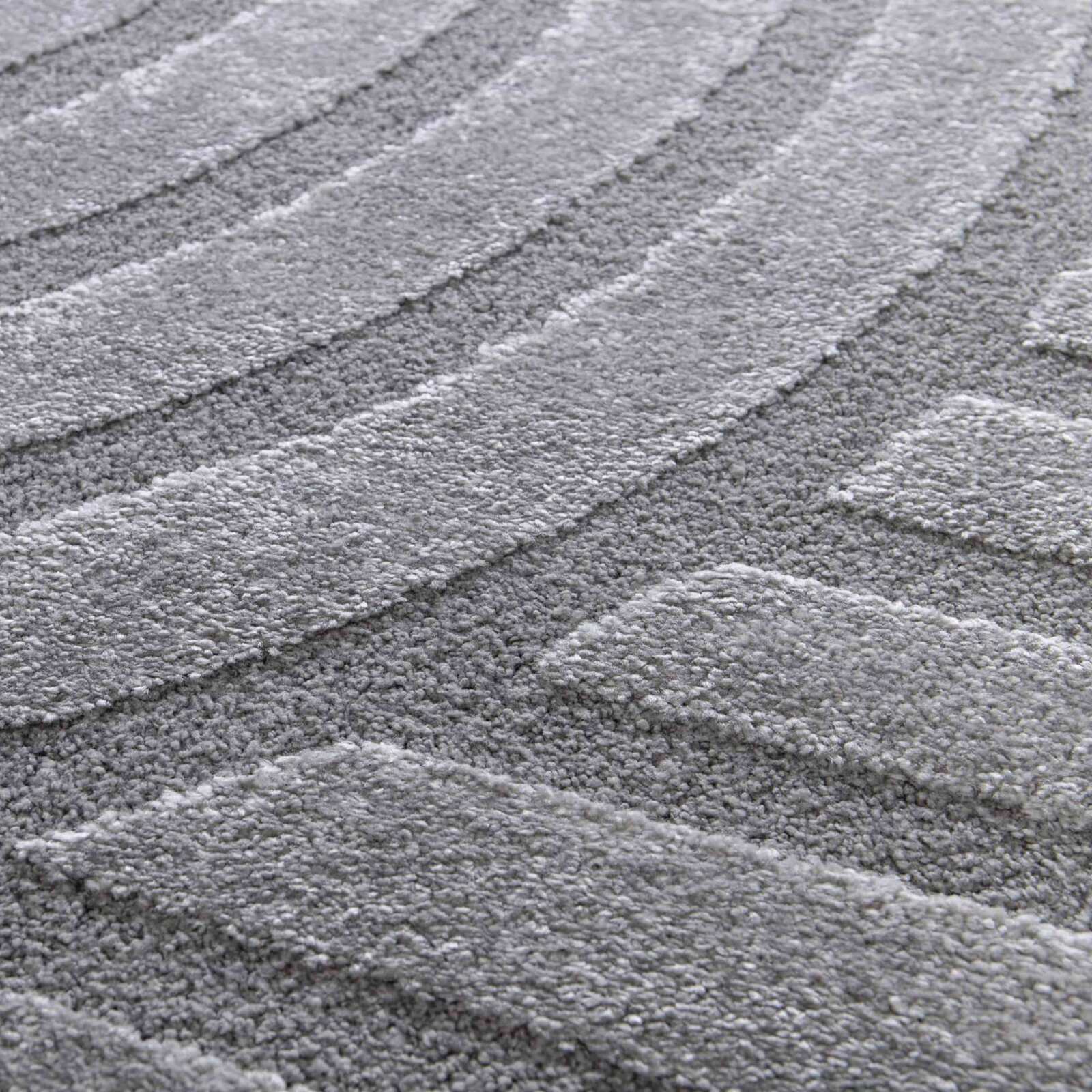 Tapis shaggy rectangulaire en polyester et polypropylène