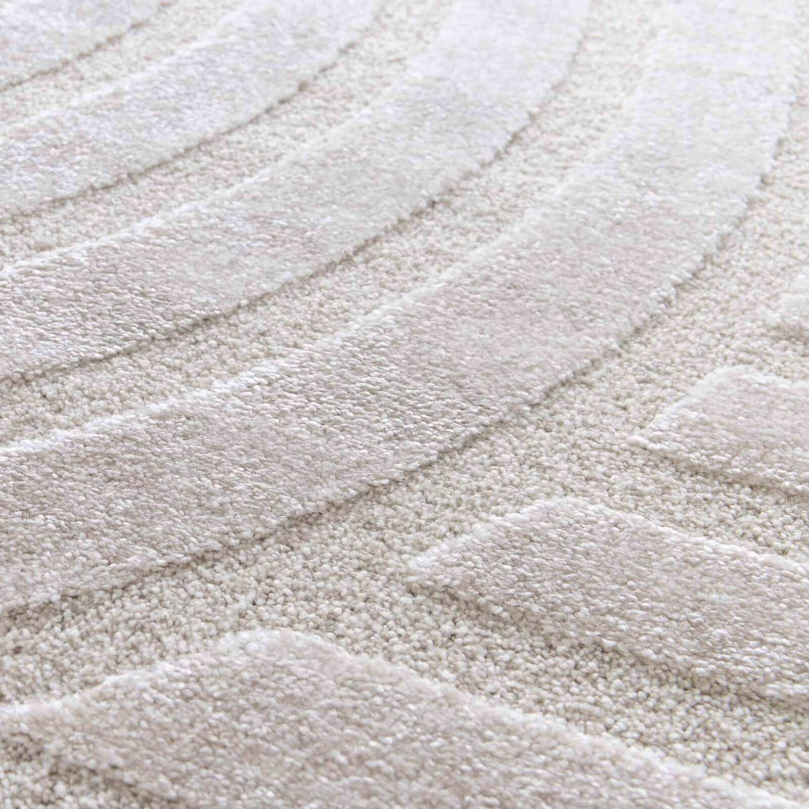 Tapis shaggy rectangulaire en polyester et polypropylène