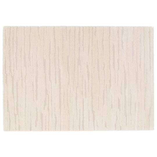 Tapis shaggy rectangulaire en polyester et polypropylène