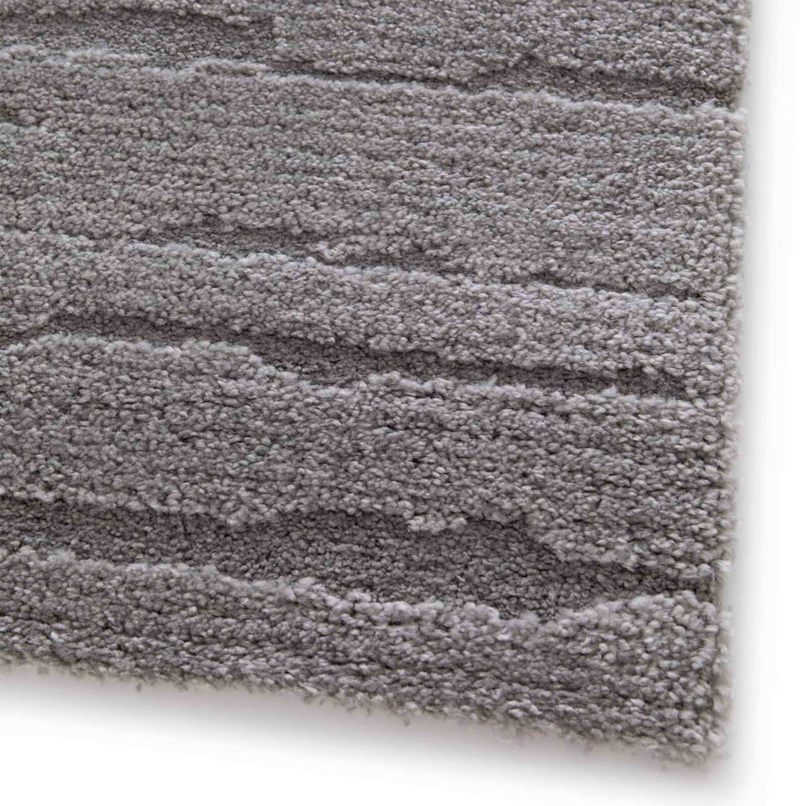 Tapis shaggy rectangulaire en polyester et polypropylène