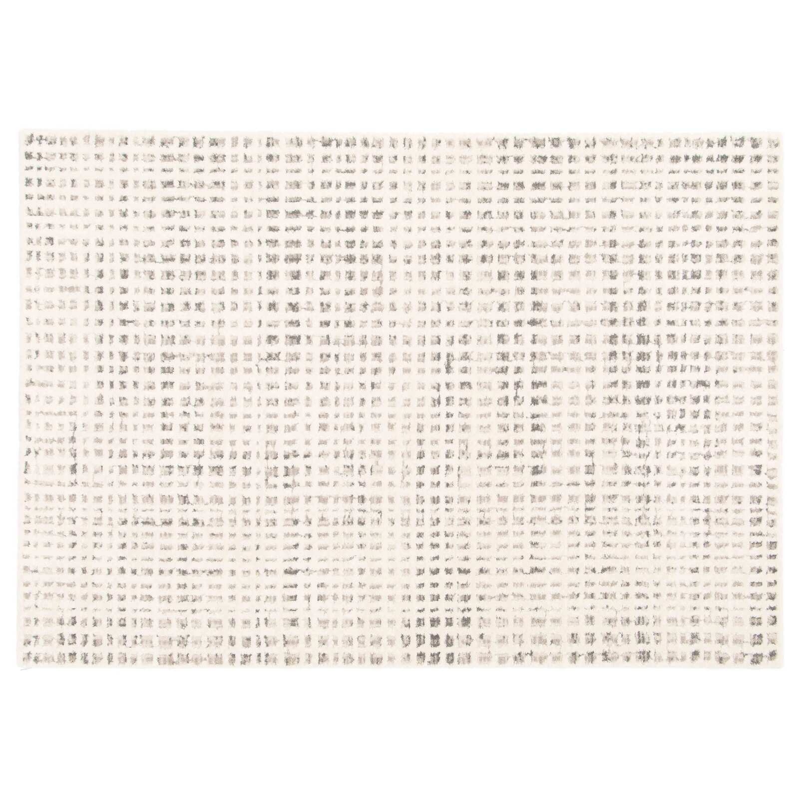 Tapis shaggy rectangulaire en polyester et polypropylène