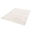 Tapis shaggy rectangulaire en polyester et polypropylène