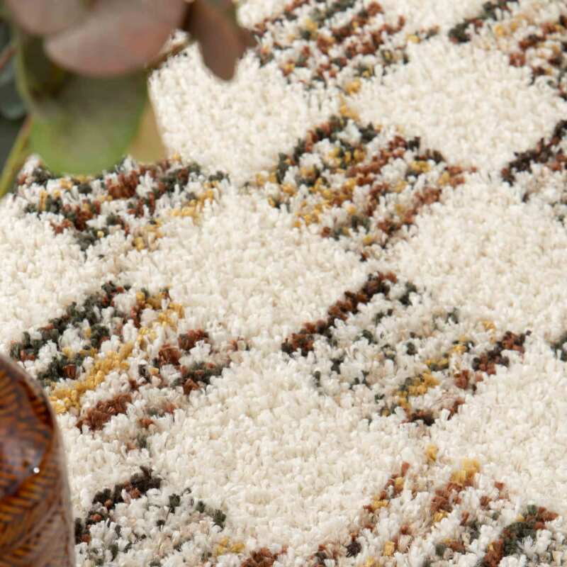 Tapis shaggy rectangulaire en polypropylène (5/7)