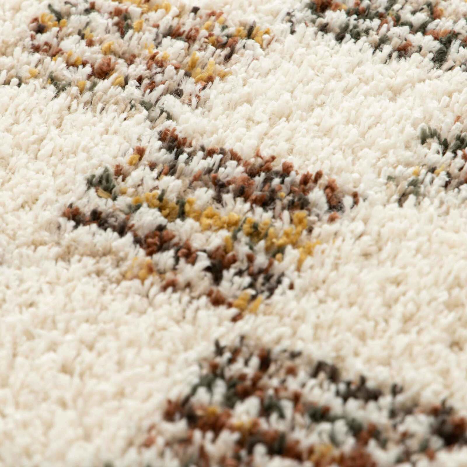 Tapis shaggy rectangulaire en polypropylène