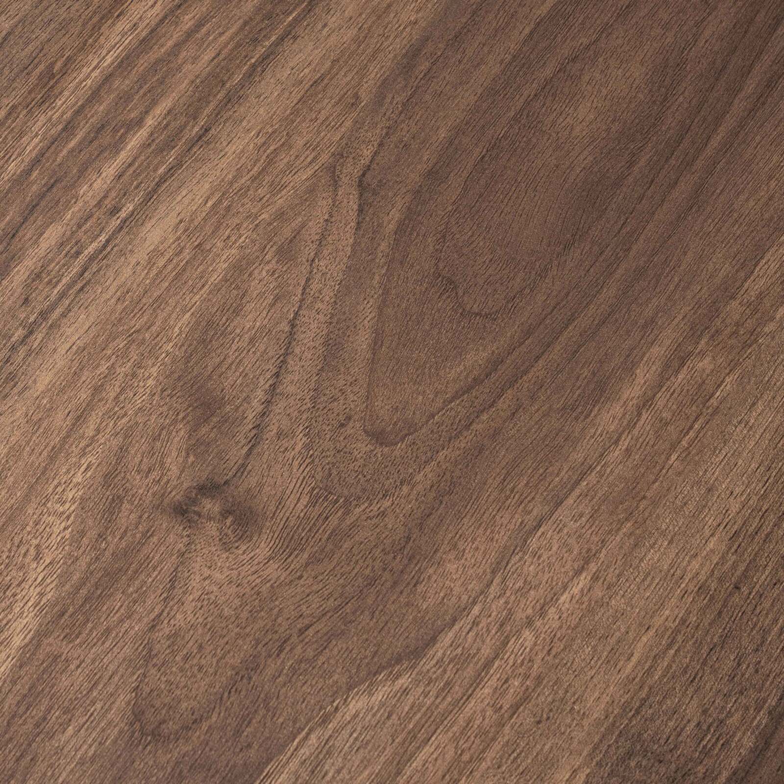 Table basse ovale en mélaminé effet bois