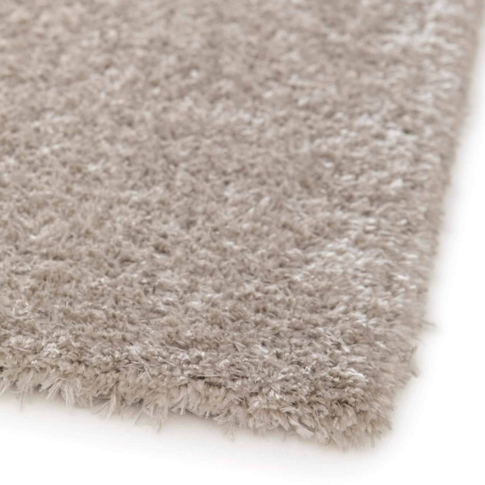 Tapis shaggy rectangulaire en polyester recyclé motif géométrique à poils longs