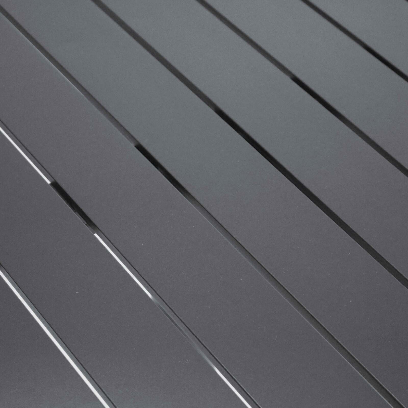 Plateau de table carré en aluminium noir 60x60 cm pour pied Klipo