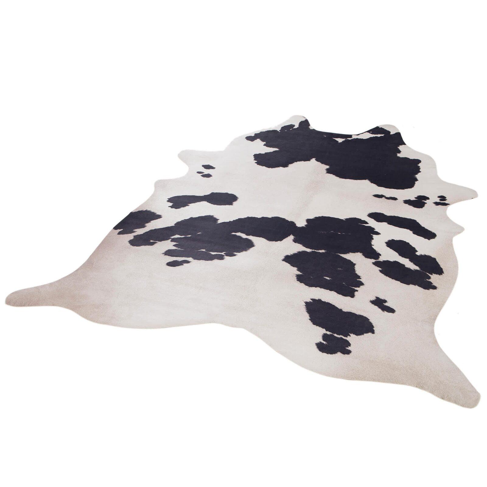 Tapis imitation peau de vache 155 x 190 cm