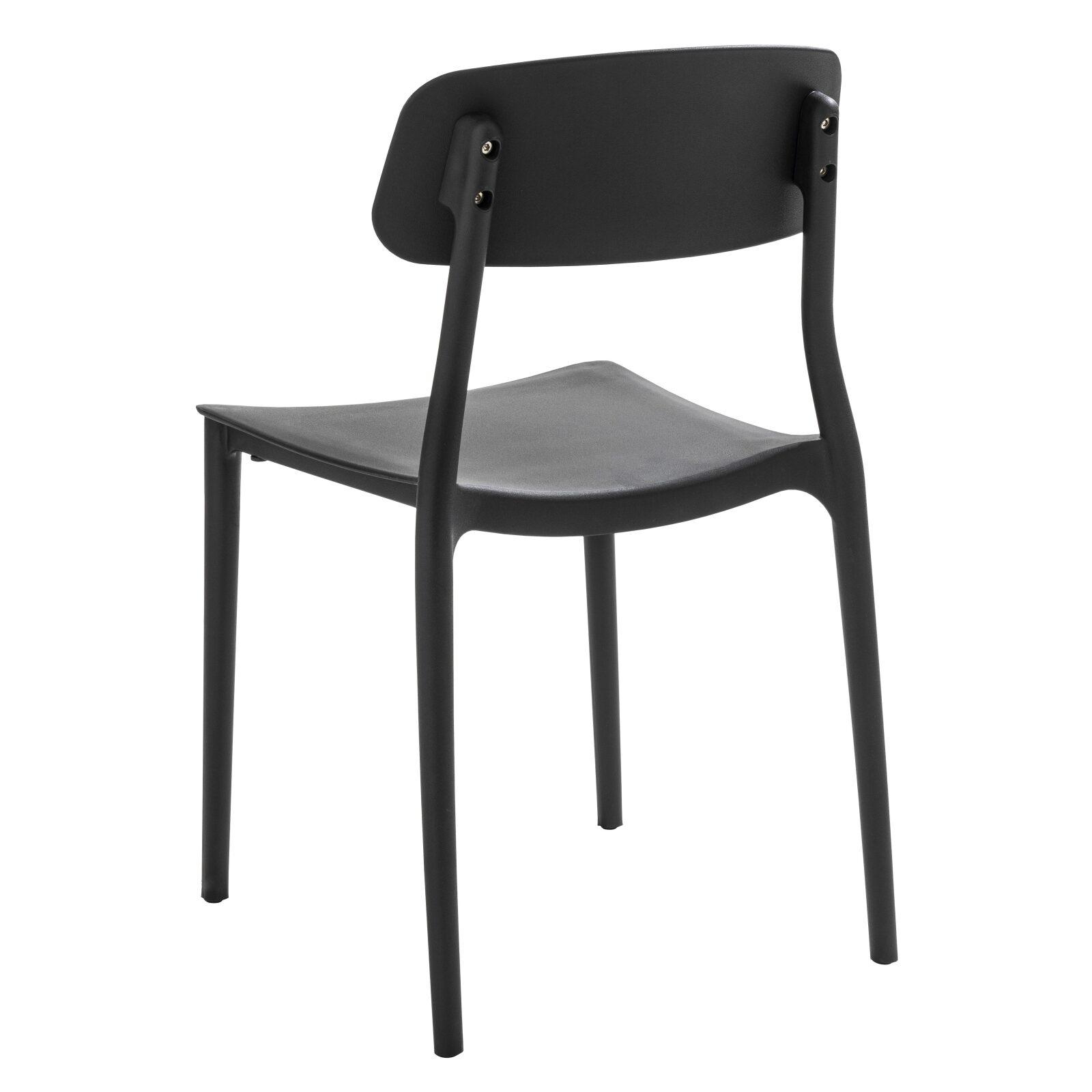 Lot de 2 chaises de terrasse en plastique