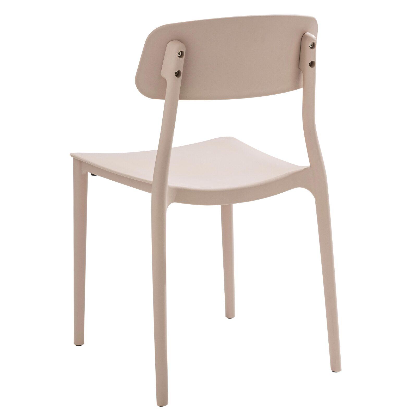 Lot de 2 chaises de terrasse en plastique