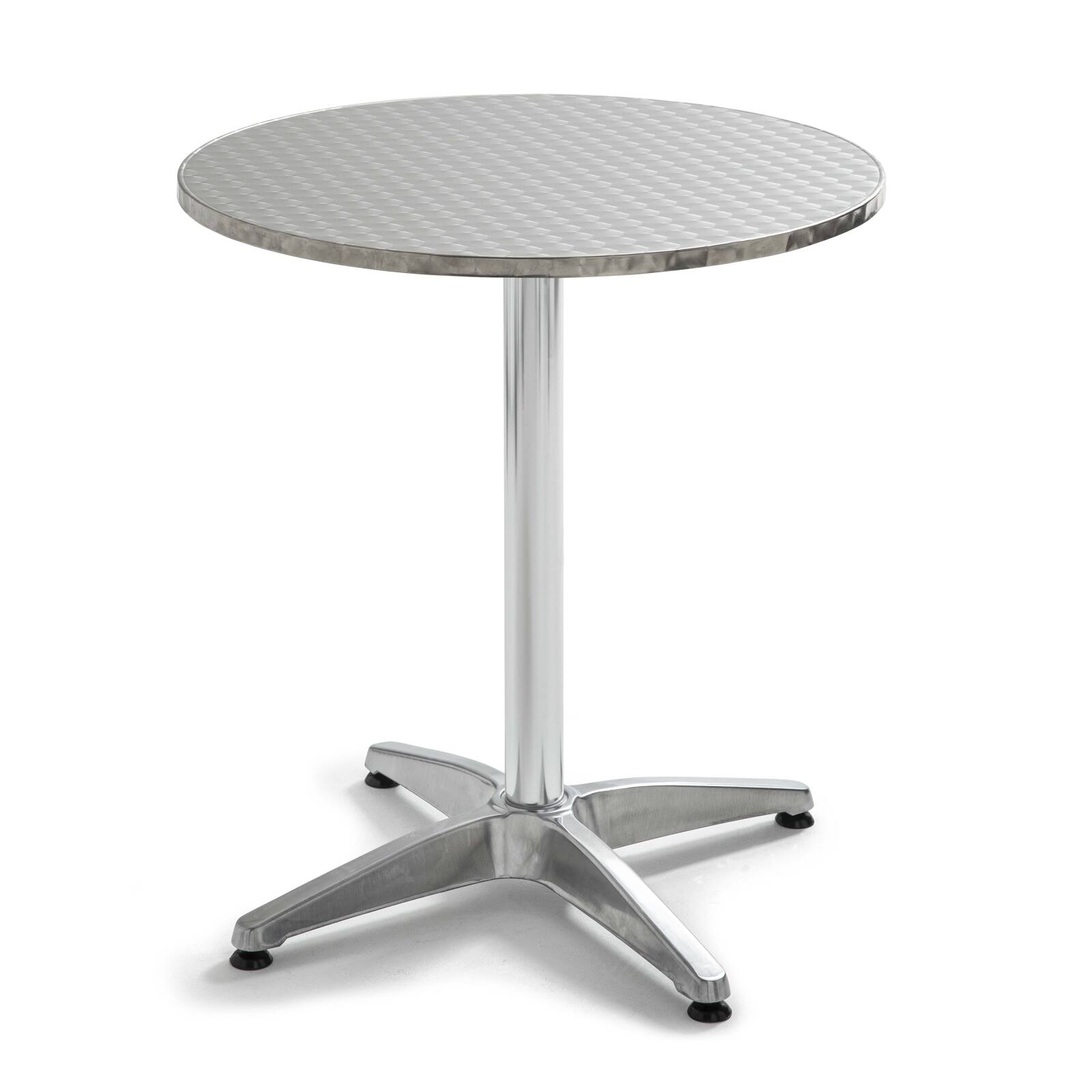 Plateau de table rond en aggloméré et inox Ø70 cm