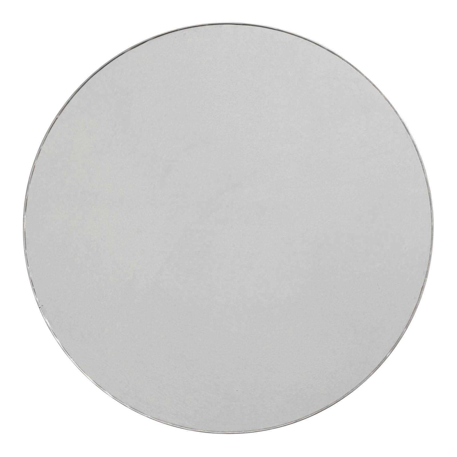 Plateau de table rond en aggloméré et inox Ø70 cm