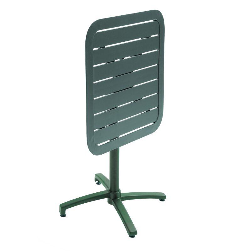 Table de jardin 70x70 cm inclinable en aluminium