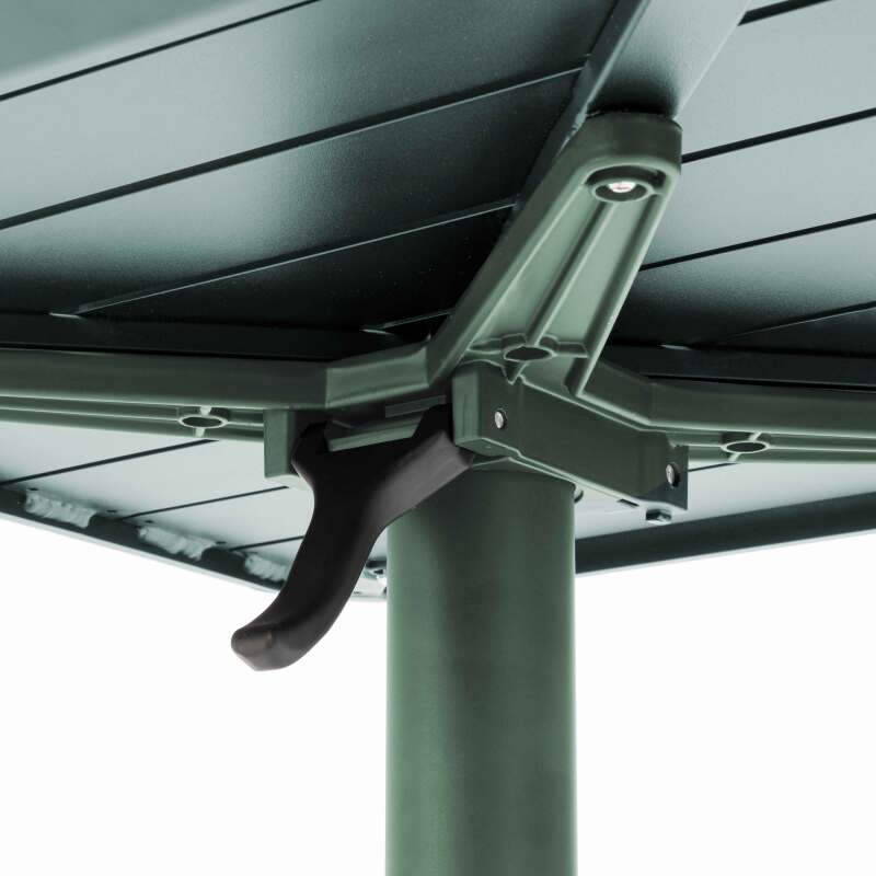 Table de jardin 60x60 cm inclinable en aluminium (6/7)