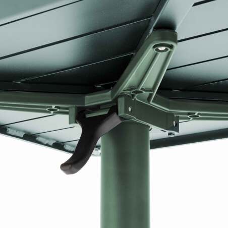Table de jardin 60x60 cm inclinable en aluminium (6/7)